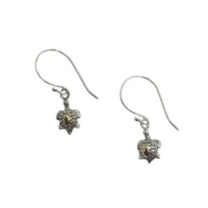 Anting Perak Penyu dengan Emas E1825