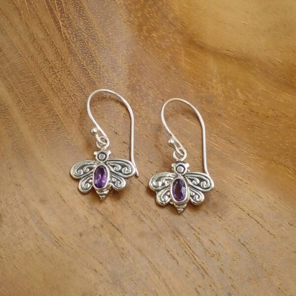 Anting Perak Lebah Permata E1837