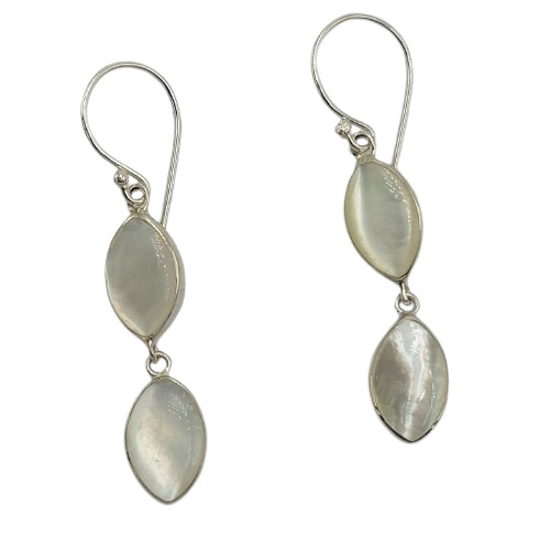 Anting Perak Kerang Markis Ganda E1848