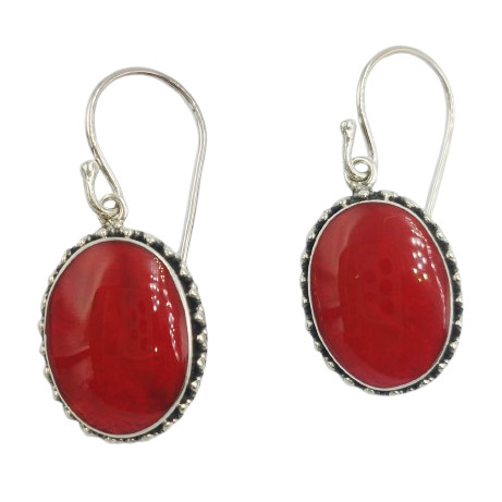 Anting Perak Kerang Oval Jawan Sari E1855