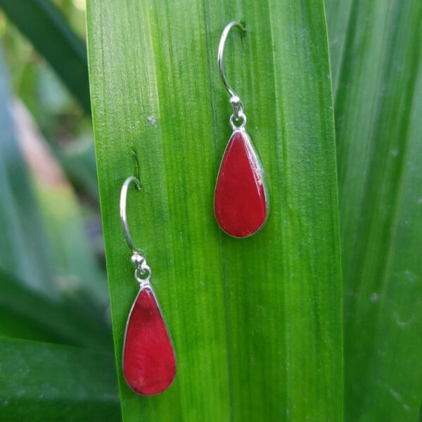 Anting Perak Kerang Tetes E1861