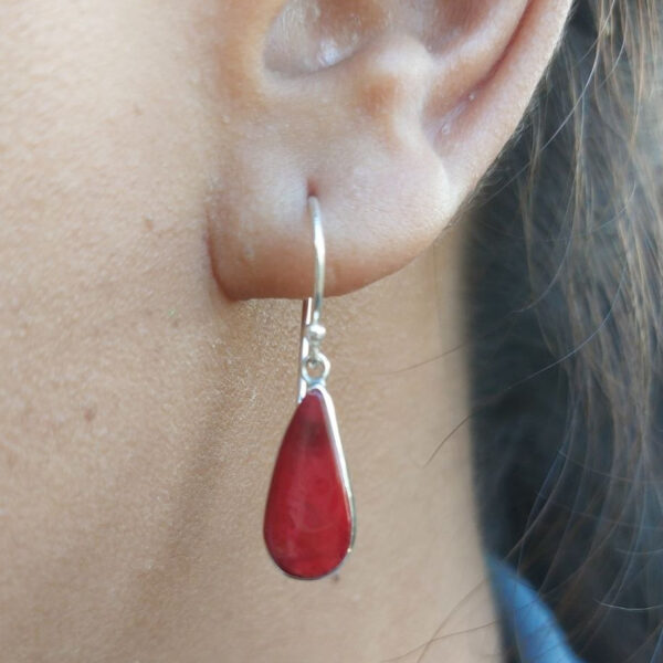 Anting Perak Kerang Tetes E1861