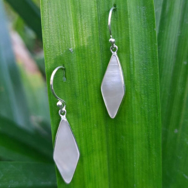 Anting Perak Kerang Wajik Panjang E1862