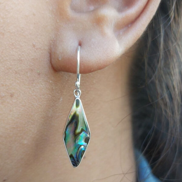 Anting Perak Kerang Wajik Panjang E1862