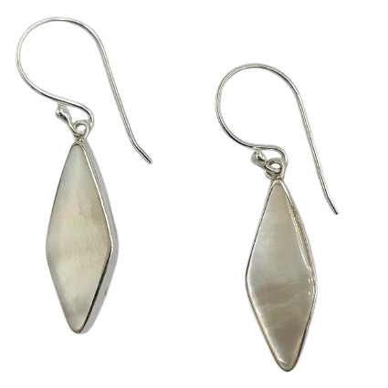 Anting Perak Kerang Wajik Panjang E1862