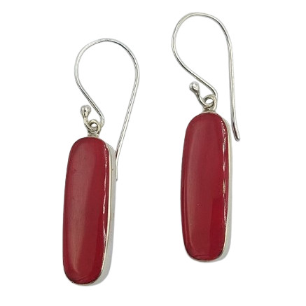 Anting Perak Kerang Oval Panjang E1865