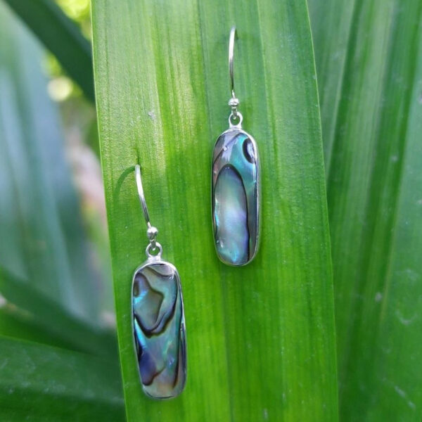 Anting Perak Kerang Oval Panjang E1865