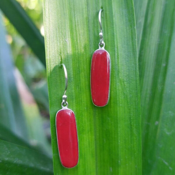 Anting Perak Kerang Oval Panjang E1865