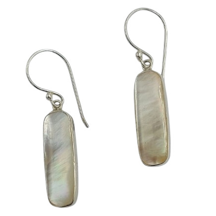 Anting Perak Kerang Oval Panjang E1865