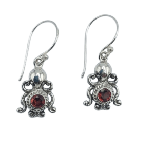 Anting Perak Gurita Permata E1881