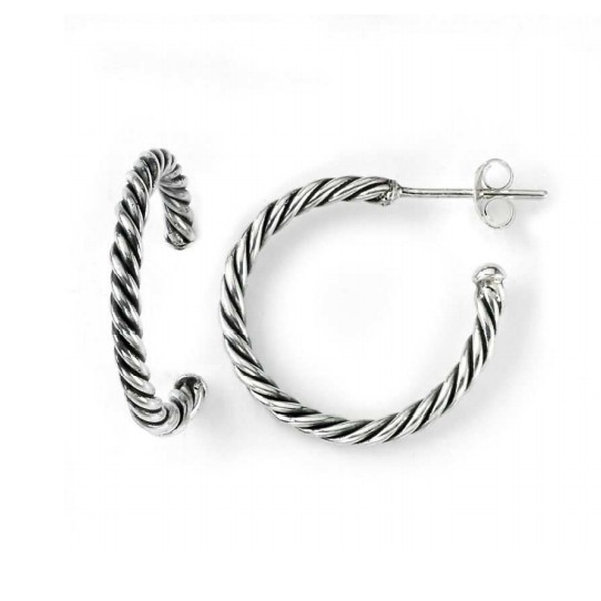 Anting Perak Kriul Kawat Plintir E677