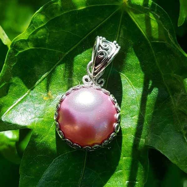 Liontin Perak Mutiara Mabe Bulat P726