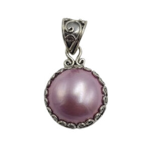 Liontin Perak Mutiara Mabe Bulat P726