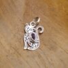 Liontin Perak Kucing dengan Permata P896