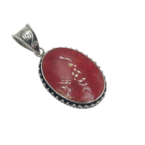 Liontin Perak Kerang Oval P897