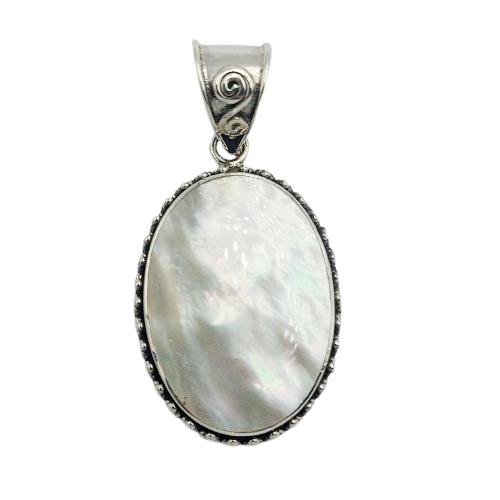 Liontin Perak Kerang Oval P897