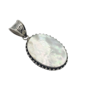 Liontin Perak Kerang Oval P897 - Image 6