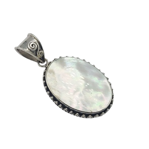 Liontin Perak Kerang Oval P897