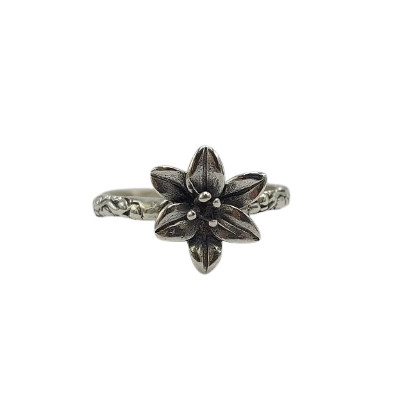 Cincin Perak Bunga Lily R678