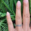 Cincin Perak Motif Silang R690
