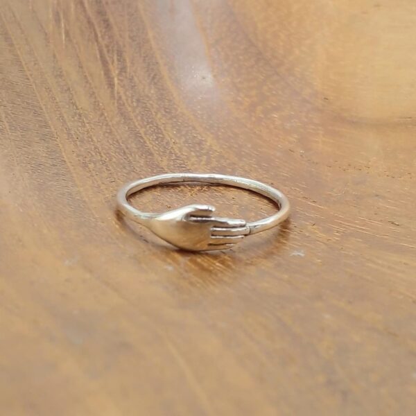 Cincin Perak Motif Tangan R696