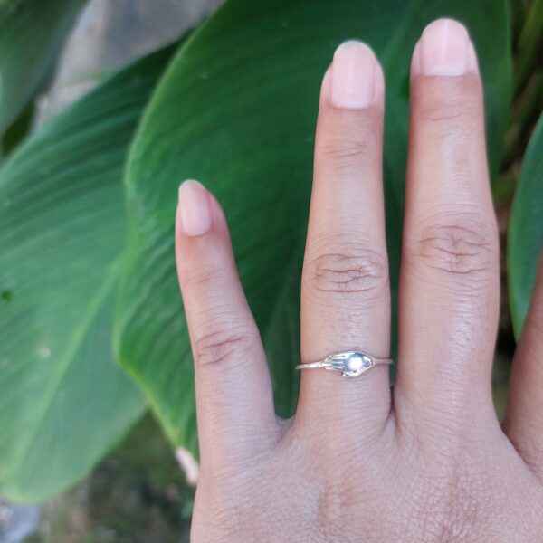 Cincin Perak Motif Tangan R696
