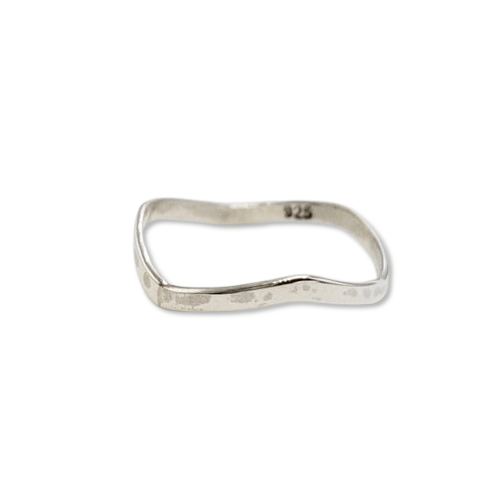 Cincin Perak Motif Gelombang R705