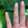 Cincin Perak Motif Tali Jalin R706