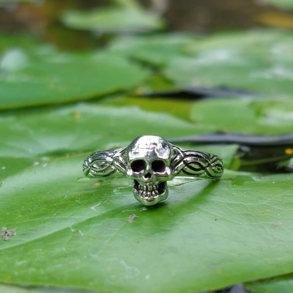 Cincin Perak Tengkorak Bali R707