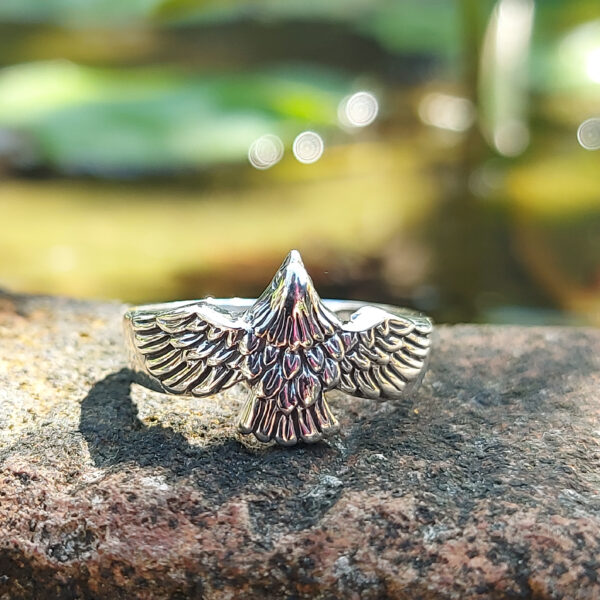 Cincin Perak Burung Elang R726