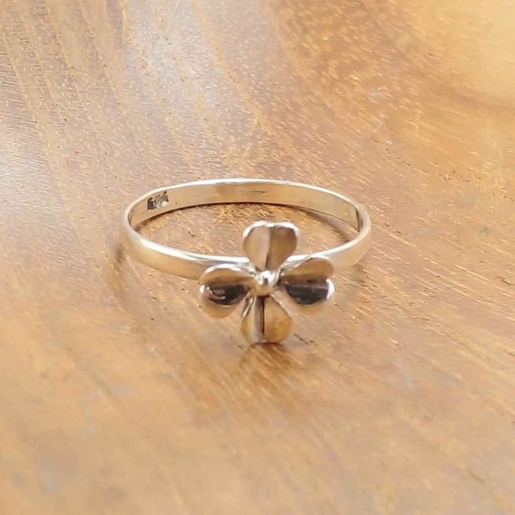Cincin Perak Lucky Clover R727 - Image 4