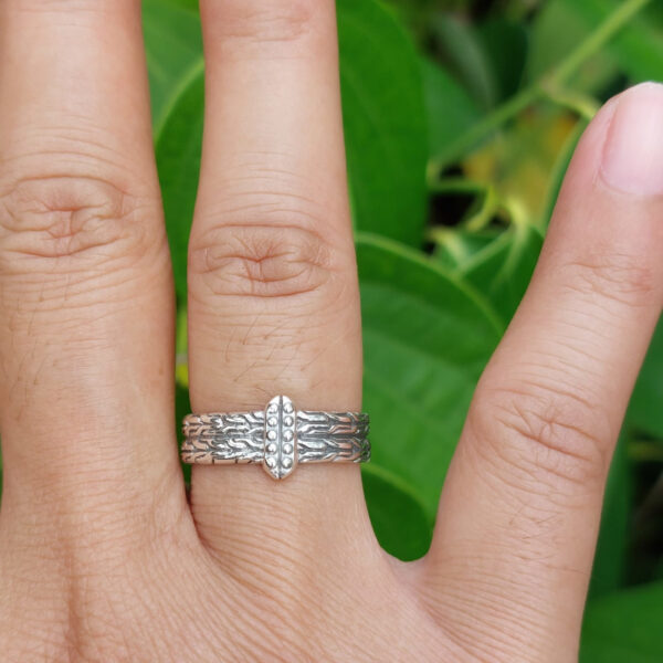 Cincin Perak Tulang Naga Ganda R750