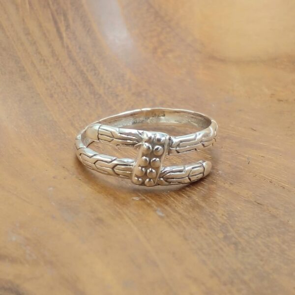 Cincin Perak Tulang Naga Ganda R752