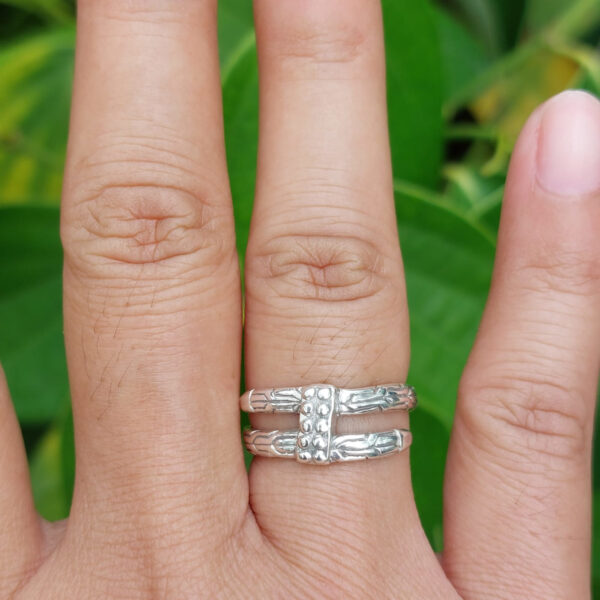 Cincin Perak Tulang Naga Ganda R752