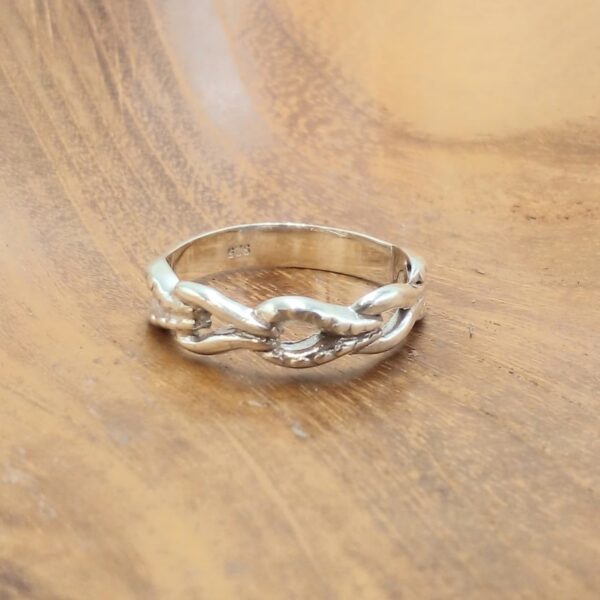 Cincin Perak Rantai Setengah R753