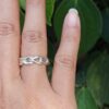 Cincin Perak Rantai Setengah R753