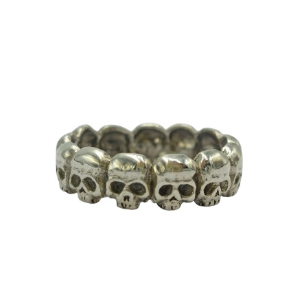 Cincin Perak Gagang Tengkorak R755