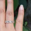 Cincin Perak Rantai Jalin R757