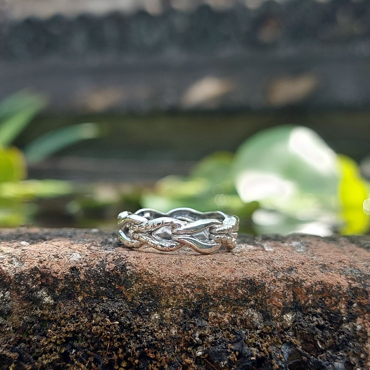 Cincin Perak Rantai Jalin R757 - Image 2