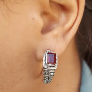 Anting Tusuk Permata Perak Asli E1664 - Gambar 6