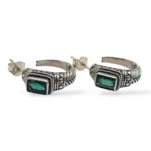 Anting Tusuk Permata Perak Asli E1664 - Gambar 5