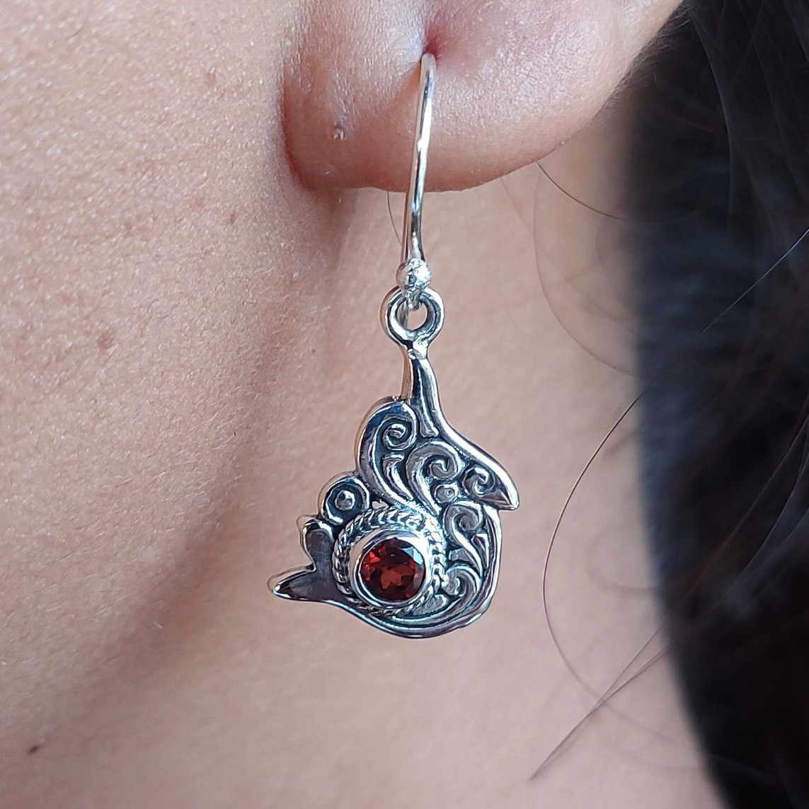 Anting Perak Lumba-Lumba Permata E1829 - Image 5