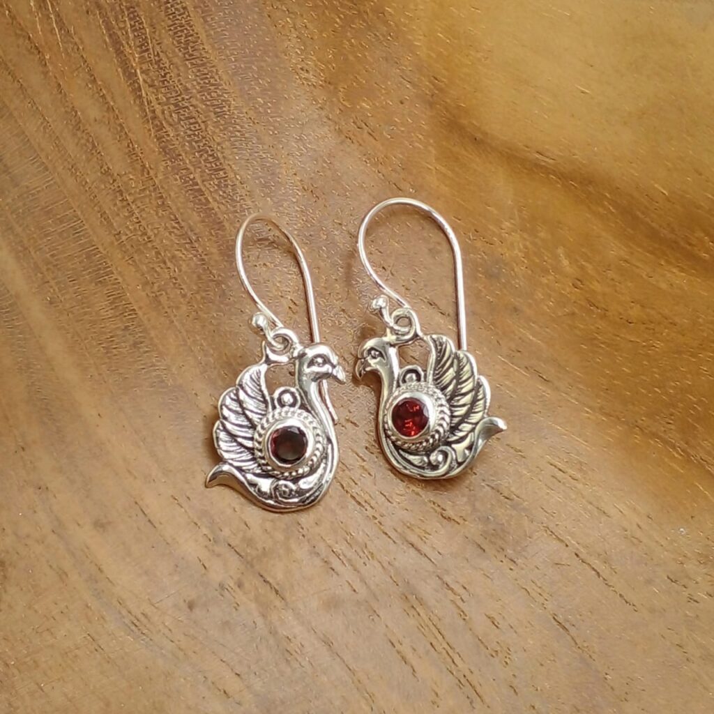 Anting Perak Angsa Permata E1833