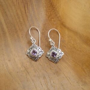 Anting Perak Wajik Permata E1840 - Gambar 2