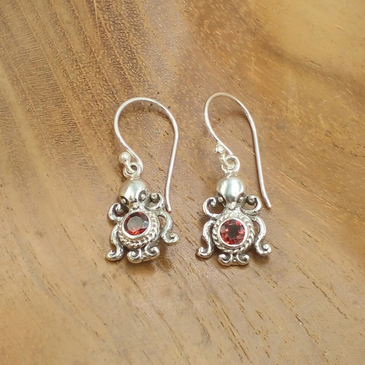 Anting Perak Gurita Permata E1881 - Image 3