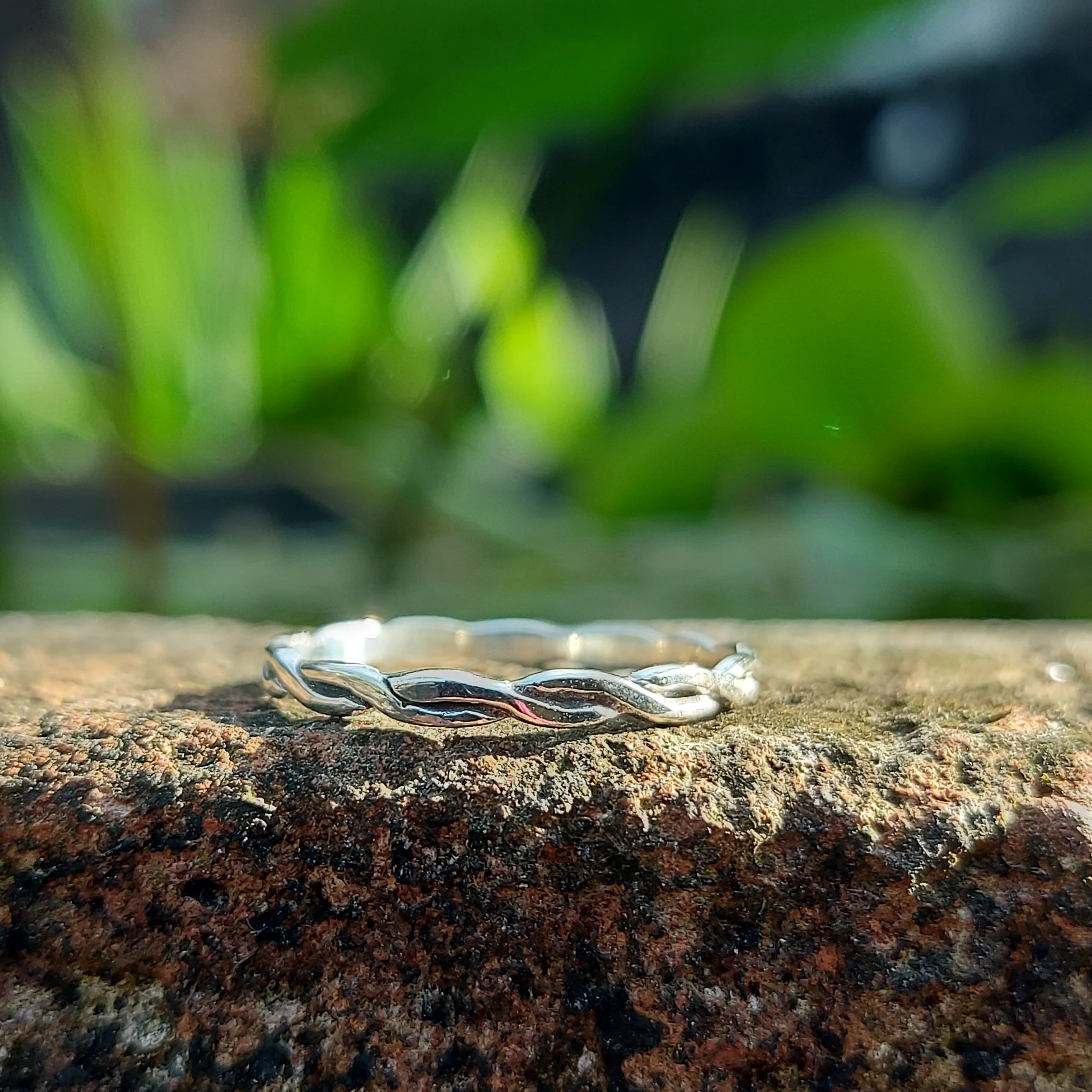 Cincin Perak Anyaman Minimalis R691 - Image 4