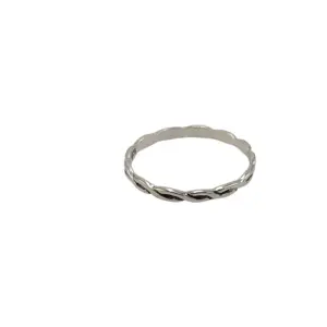Cincin Perak Anyaman Minimalis R691 - Image 2