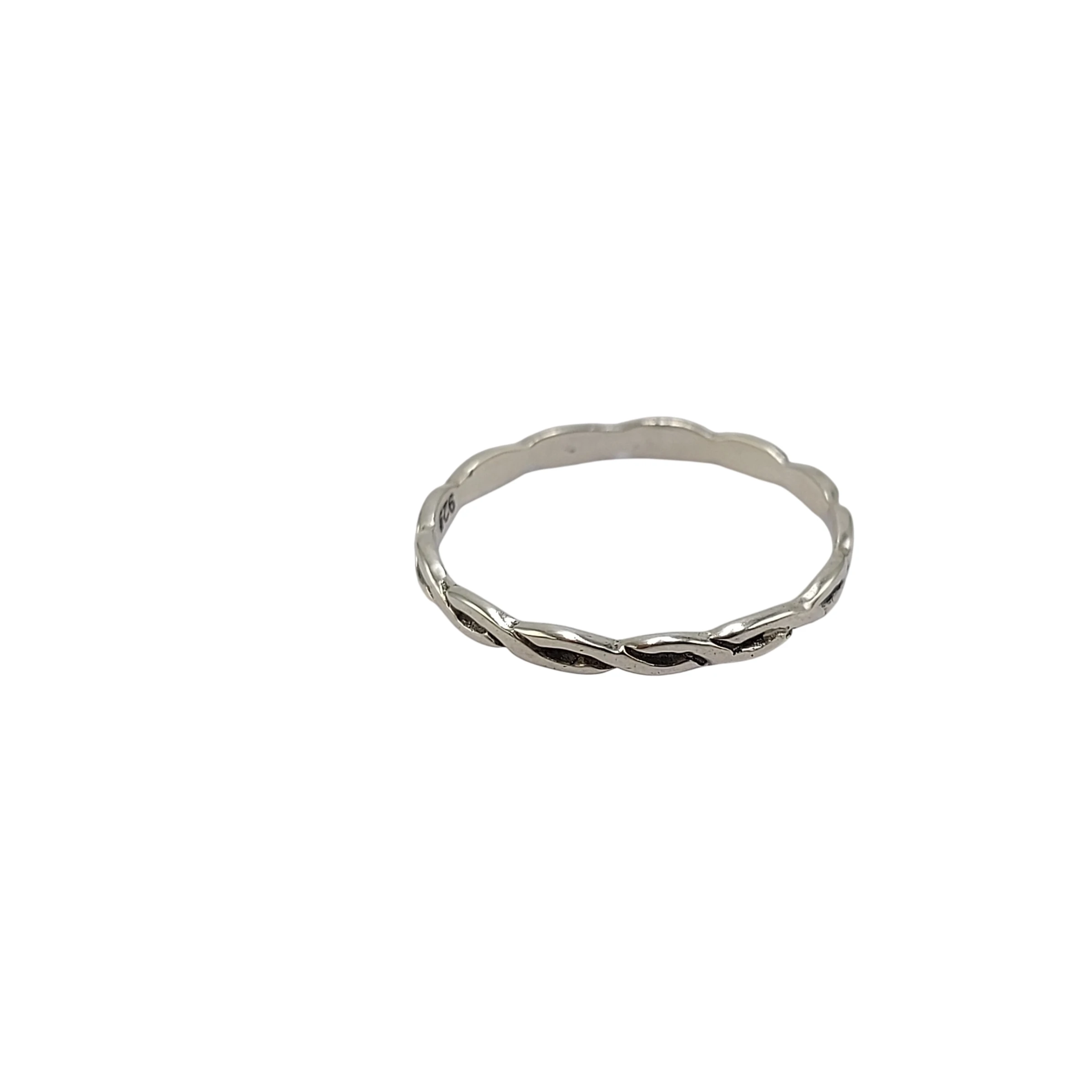Cincin Perak Anyaman Minimalis R691 - Image 2