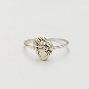 Cincin Perak Motif Jantung R695 - Image 2