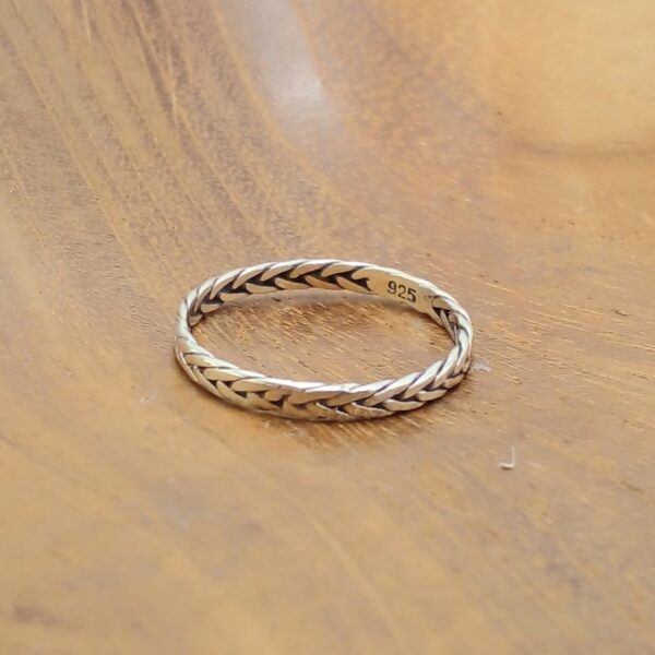 cincin perak wanita polos